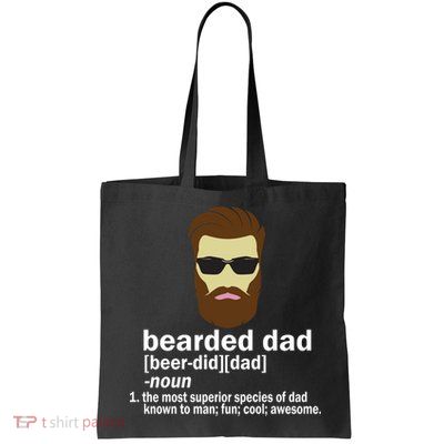 Funny Bearded Dad Definition  Bag