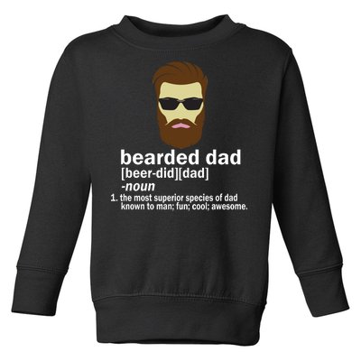 Funny Bearded Dad Definition  Toddler Sweatshirt