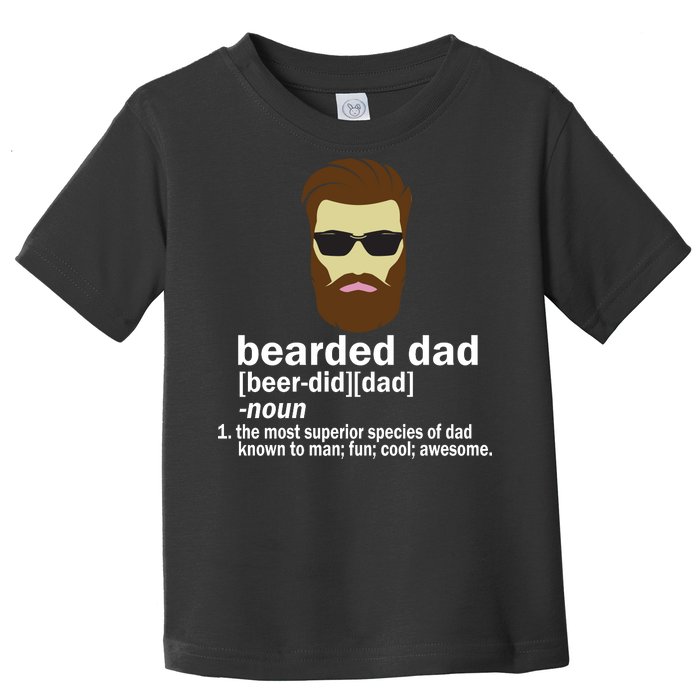 Funny Bearded Dad Definition  Toddler T-Shirt