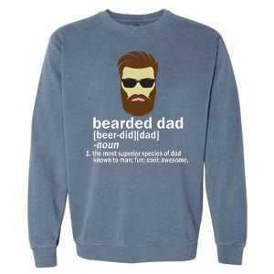 Funny Bearded Dad Definition  Garment-Dyed Sweatshirt