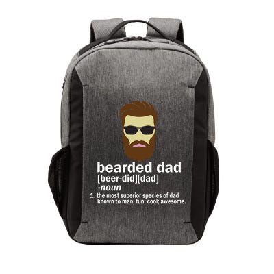 Funny Bearded Dad Definition  Vector Backpack