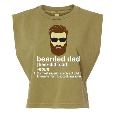 Funny Bearded Dad Definition  Garment-Dyed Women's Muscle Tee