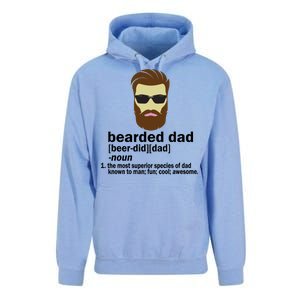 Funny Bearded Dad Definition  Unisex Surf Hoodie