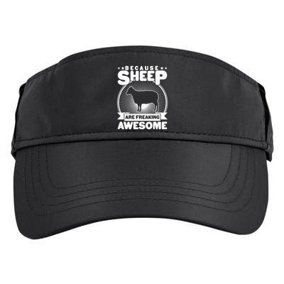 Funny Because Sheep Are Freaking Awesome Adult Drive Performance Visor