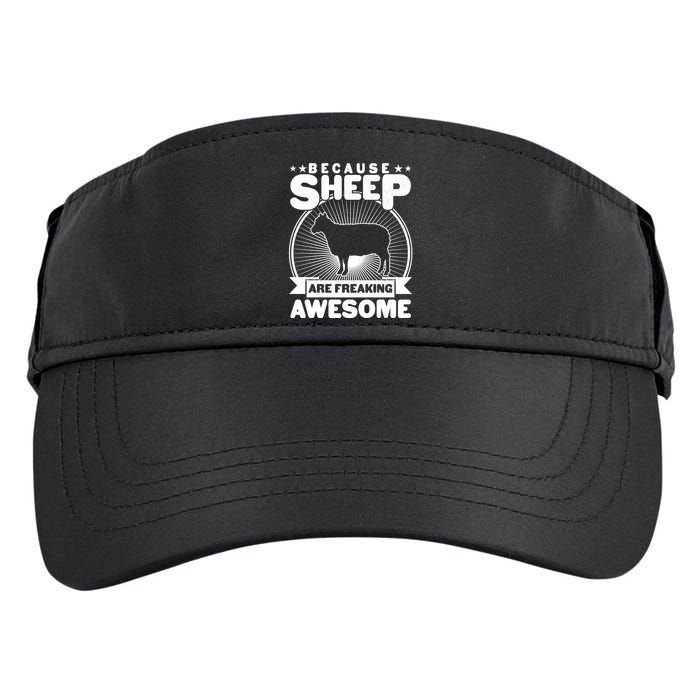 Funny Because Sheep Are Freaking Awesome Adult Drive Performance Visor