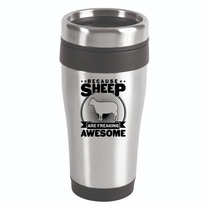 Funny Because Sheep Are Freaking Awesome 16oz Travel Tumbler
