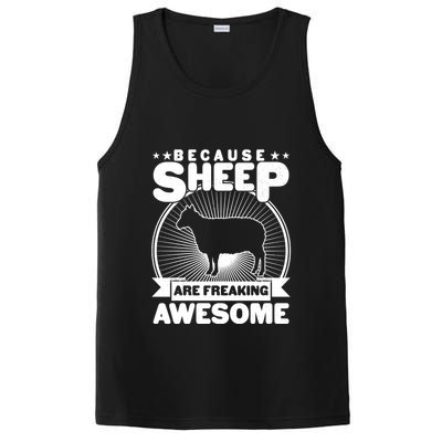 Funny Because Sheep Are Freaking Awesome PosiCharge Competitor Tank
