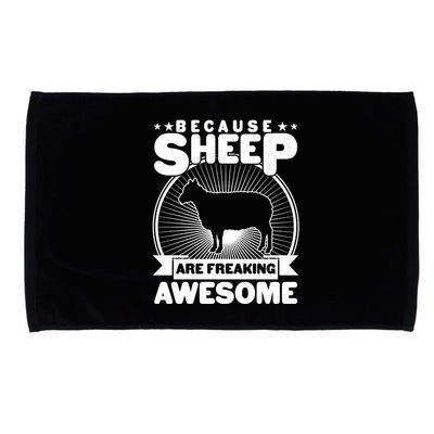 Funny Because Sheep Are Freaking Awesome Microfiber Hand Towel