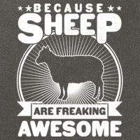Funny Because Sheep Are Freaking Awesome Cotton Canvas Backpack