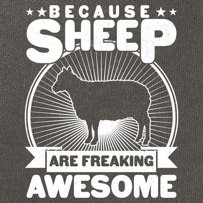 Funny Because Sheep Are Freaking Awesome Cotton Canvas Backpack