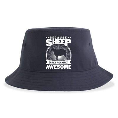 Funny Because Sheep Are Freaking Awesome Sustainable Bucket Hat