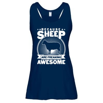 Funny Because Sheep Are Freaking Awesome Ladies Essential Flowy Tank