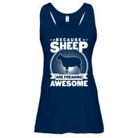 Funny Because Sheep Are Freaking Awesome Ladies Essential Flowy Tank