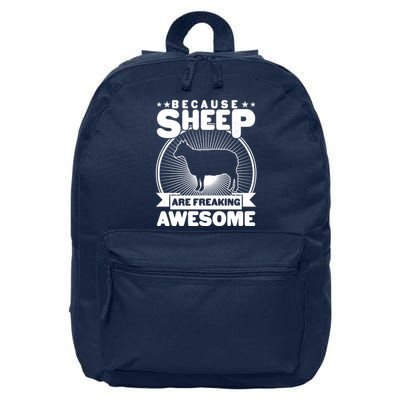 Funny Because Sheep Are Freaking Awesome 16 in Basic Backpack