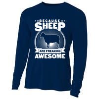 Funny Because Sheep Are Freaking Awesome Cooling Performance Long Sleeve Crew
