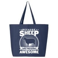 Funny Because Sheep Are Freaking Awesome 25L Jumbo Tote
