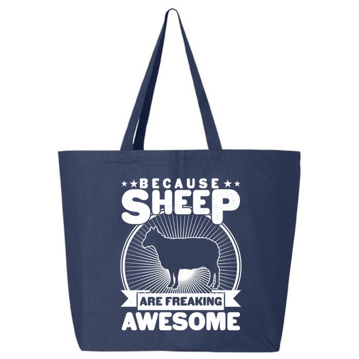 Funny Because Sheep Are Freaking Awesome 25L Jumbo Tote