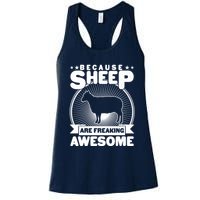 Funny Because Sheep Are Freaking Awesome Womens Tank Top