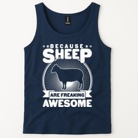Funny Because Sheep Are Freaking Awesome Tank Top