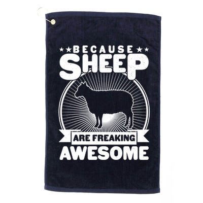 Funny Because Sheep Are Freaking Awesome Golf Towel