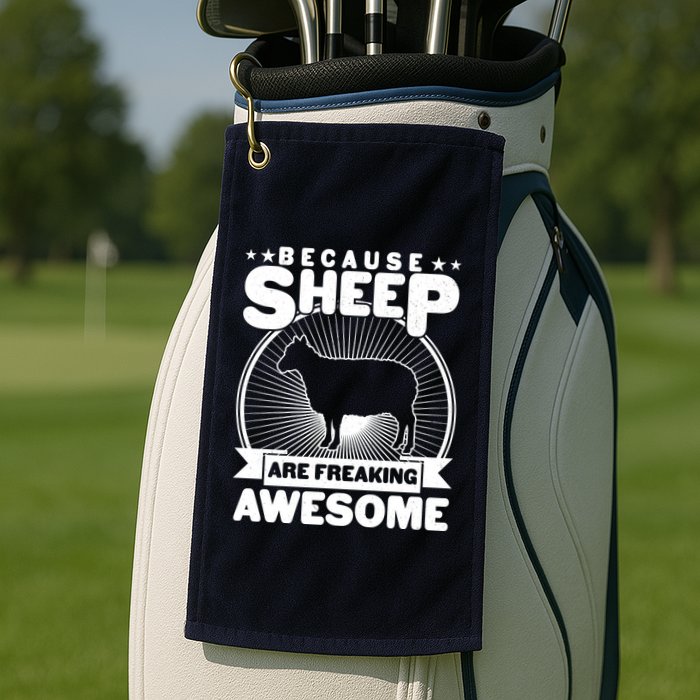 Funny Because Sheep Are Freaking Awesome Golf Towel