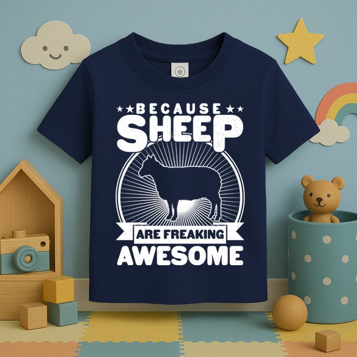 Funny Because Sheep Are Freaking Awesome Toddler T-Shirt