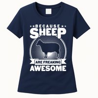 Funny Because Sheep Are Freaking Awesome Womens T-Shirt