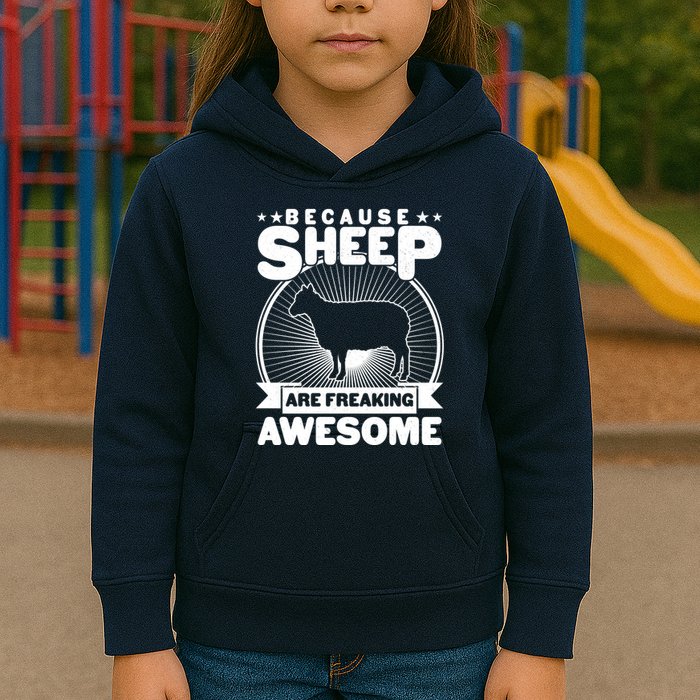 Funny Because Sheep Are Freaking Awesome Kids Hoodie