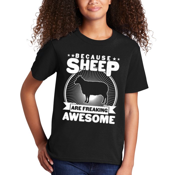 Funny Because Sheep Are Freaking Awesome Kids T-Shirt