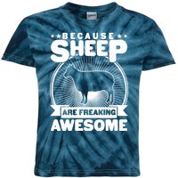 Funny Because Sheep Are Freaking Awesome Kids Tie-Dye T-Shirt