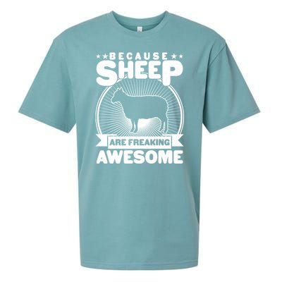 Funny Because Sheep Are Freaking Awesome Sueded Cloud Jersey T-Shirt