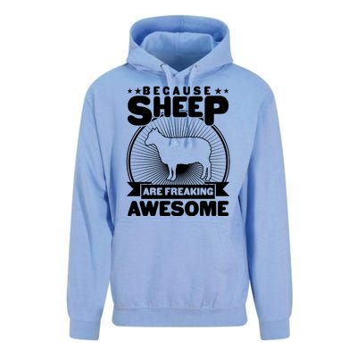 Funny Because Sheep Are Freaking Awesome Unisex Surf Hoodie