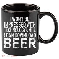 Funny Beer Drinker 11oz C Handle Ceramic Mug