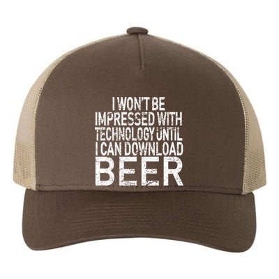 Funny Beer Drinker Yupoong Adult 5-Panel Trucker Hat