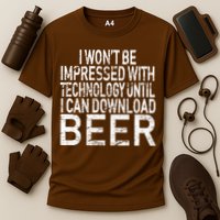 Funny Beer Drinker Performance Shirt