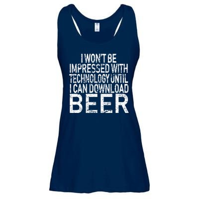 Funny Beer Drinker Ladies Essential Flowy Tank