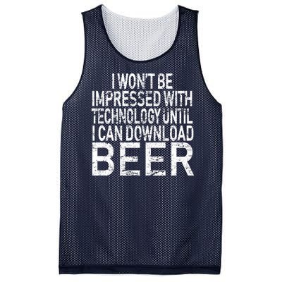 Funny Beer Drinker Mesh Reversible Basketball Jersey Tank