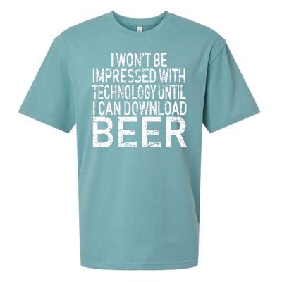 Funny Beer Drinker Sueded Cloud Jersey T-Shirt