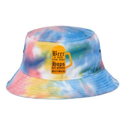 Funny Beer Equals Salad Tie Dye Newport Bucket Hat