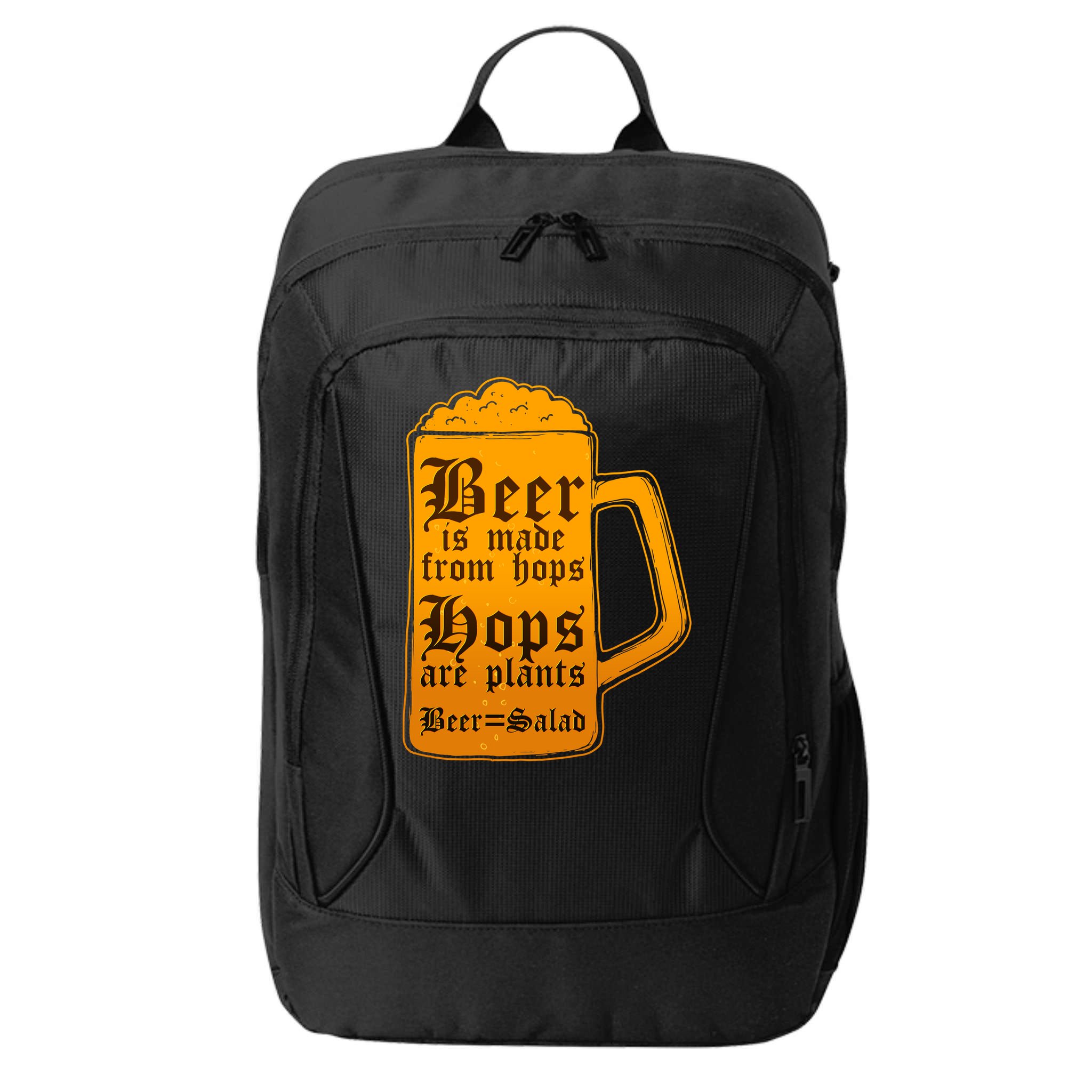 Funny Beer Equals Salad City Backpack