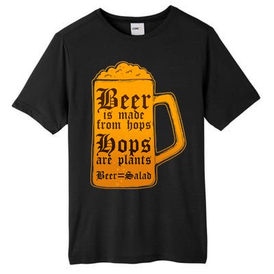 Funny Beer Equals Salad Tall Fusion ChromaSoft Performance T-Shirt