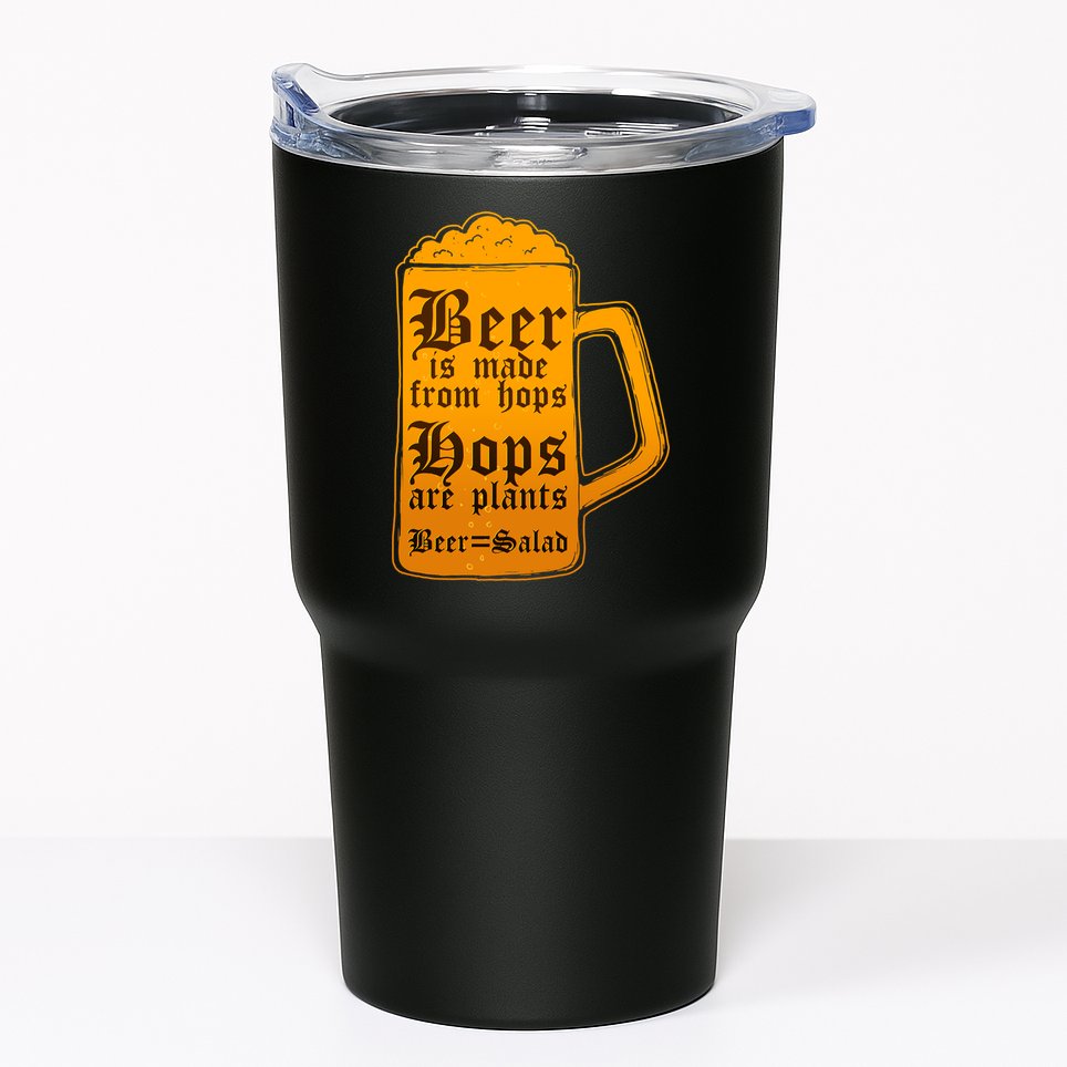 Funny Beer Equals Salad Tumbler
