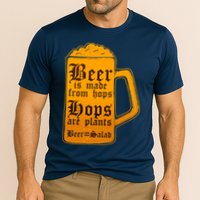 Funny Beer Equals Salad Cooling Performance Crew T-Shirt
