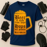 Funny Beer Equals Salad Cooling Performance Crew T-Shirt