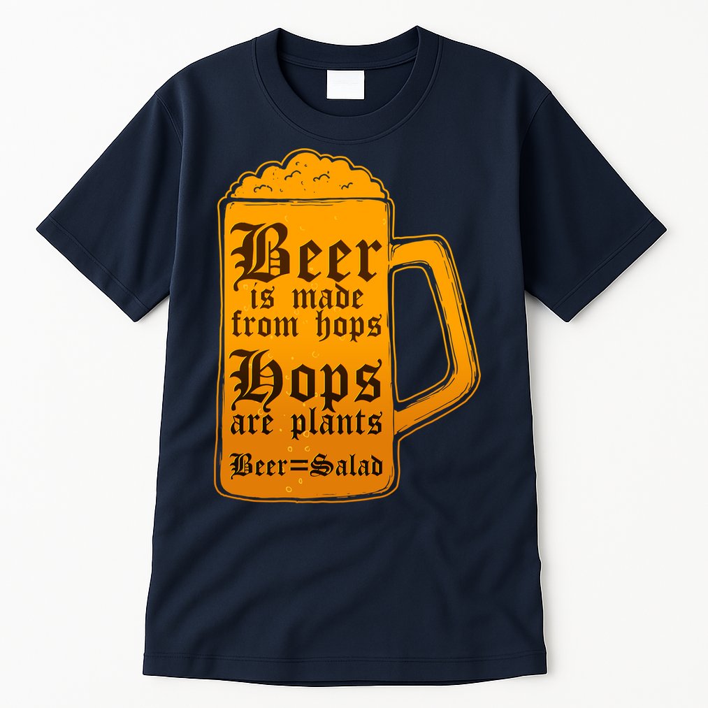 Funny Beer Equals Salad Tall T-Shirt
