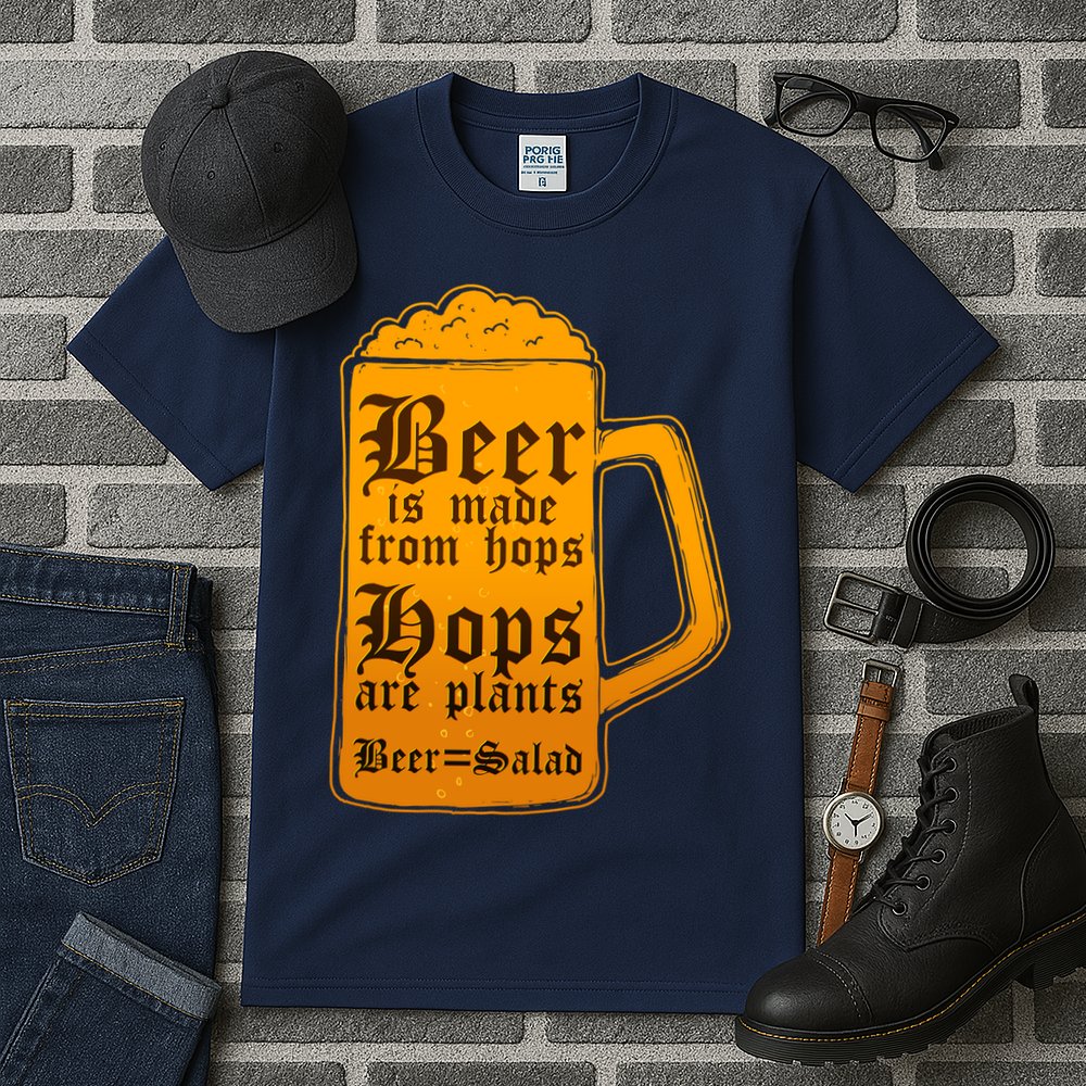 Funny Beer Equals Salad Tall T-Shirt
