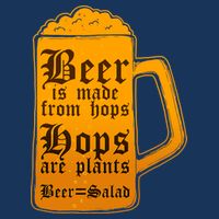 Funny Beer Equals Salad Drawstring Bag