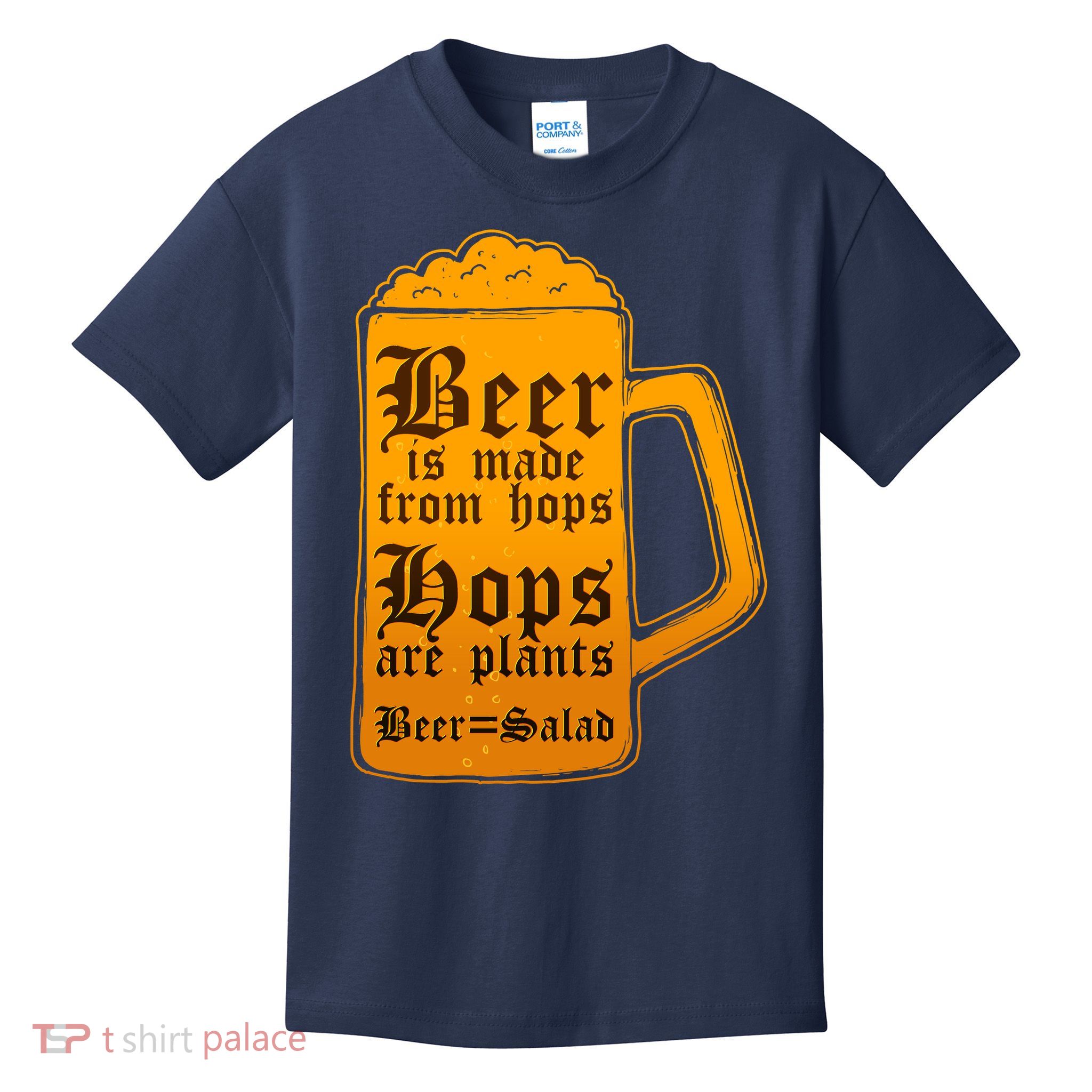 Funny Beer Equals Salad Kids T-Shirt