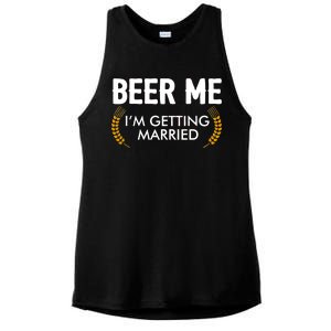 Funny Beer Me I'm Getting Married Ladies PosiCharge Tri-Blend Wicking Tank