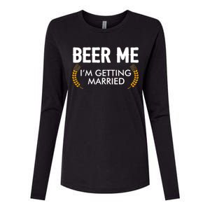 Funny Beer Me I'm Getting Married Womens Cotton Relaxed Long Sleeve T-Shirt